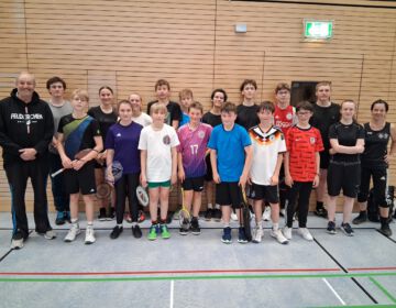 Freundschaftsspiel der Badminton-Jugend in Feldkirchen